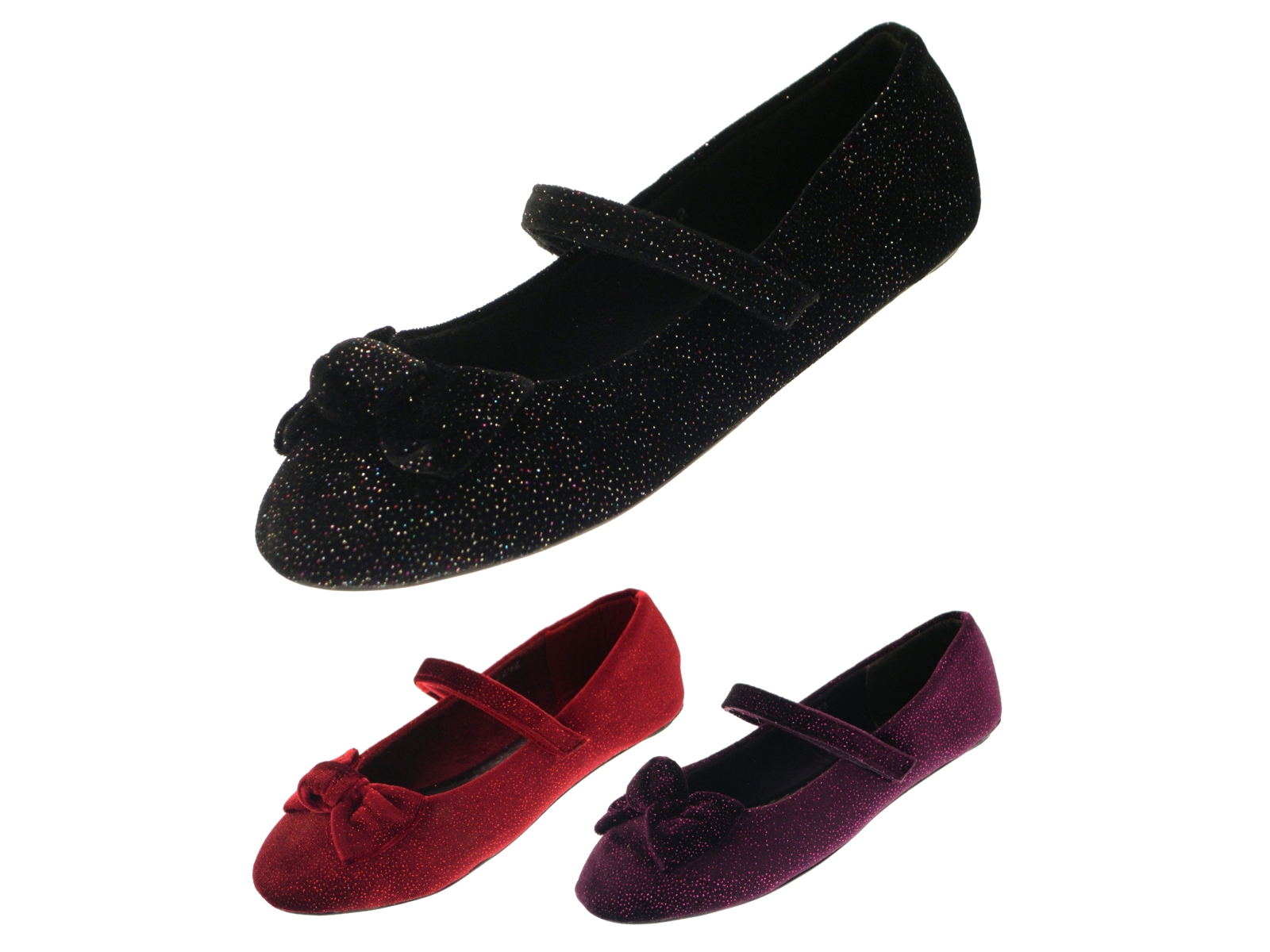 velvet ballet pumps